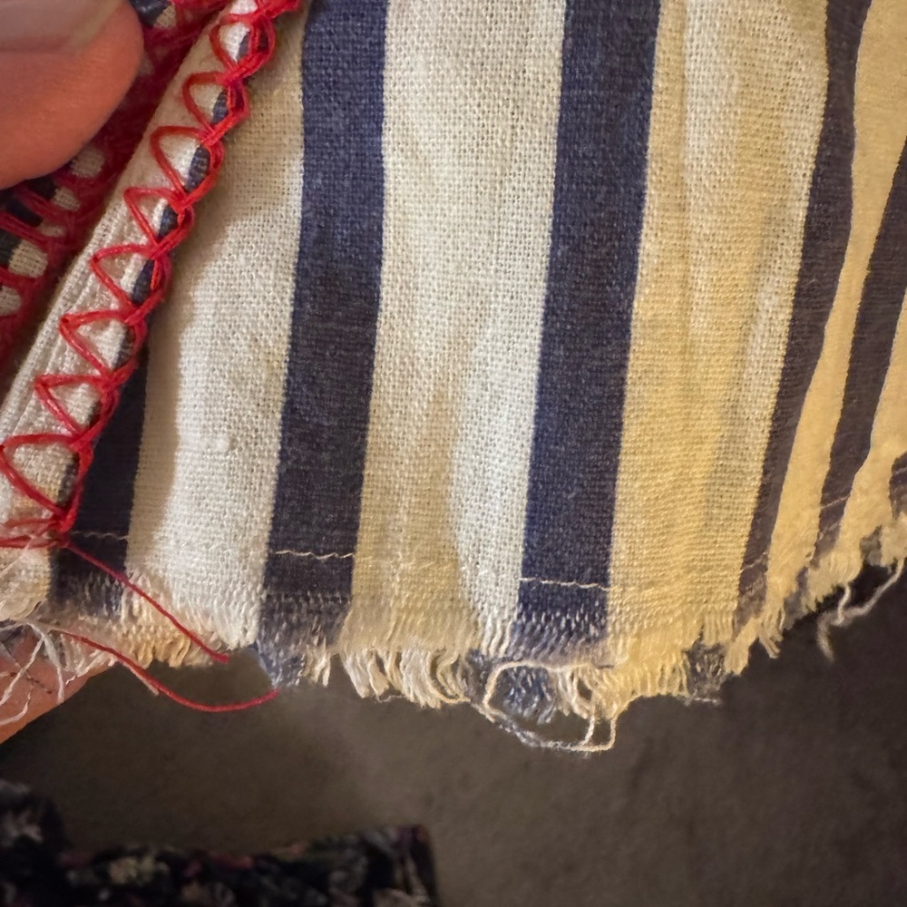 Indigo Rein Navy and White Striped Pants - Picture 5 of 10